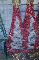 Large Christmas Decorations-Tinsel Trees (6)