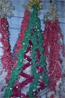 Large Christmas Decorations-Tinsel Trees (6)