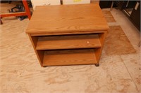 Wooden Cabinet on Casters