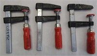 (3)  6" Bessey Clamps