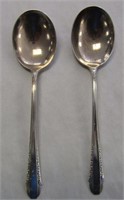 2.6oz Sterling Silver Spoons - 2 Soup Spoons
