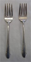 2.4oz Sterling Silver Forks - 2 Salad Forks