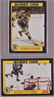 2 cartes hockey 1991-92 Score Bobby Orr.