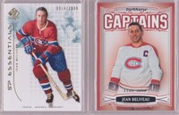 2 cartes hockey Jean Beliveau