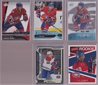 Lot de cartes hockey rookie Canadiens de Montreal