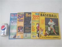 5 vieux magazines de sport sur le Baseball