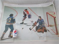 Poster de Jean Beliveau des Canadiens de Montréal