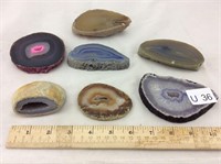 Agatized Geode Slab Specimens