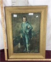 Antique Blue Boy Print