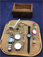 Lot of Time Pieces in a box