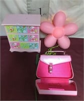 Child's Jewelry Box, Jewelry Case, Hanging Light