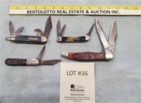 4 - Assorted Folding Blade Knives