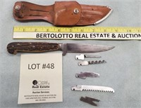Roca Hunting Knife w/ 5 Interchangeable Blades