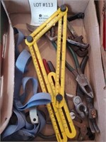 Assorted Pliers, Pipe Wrench & Tools