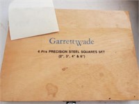 Garrett Wade 4pcs Precision Steel Squares Set