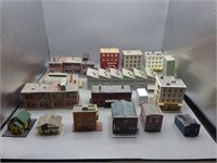 Lot of N-scale model railroad buildings!