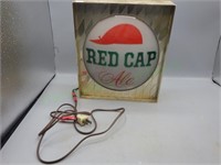 Rare vintage Red Cap lighted bar back advertising!