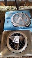 Box and window fans, 2 pcs. one in box