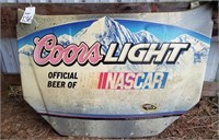 Nascar Race car hood, Coors light