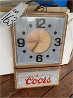 Electric Coors beer clock- collectable