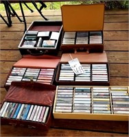 Large lot of Cassette tapes and cases