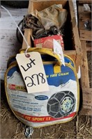 Tire chains, boxed & bag-never used