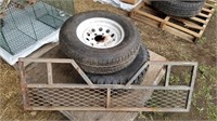 Goodyear tires- 2 tires and metal tail gate