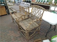 Wooden stick & vine chair