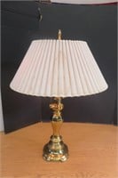 Very Nice 24" High Brass Table Lamp