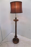 Really Cool Primitive Floor Lamp Spool Look 53" h