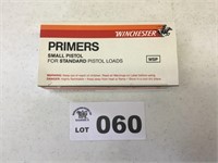 WINCHESTER SMALL PISTOL PRIMERS 100 to a box  10