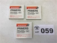 WINCHESTER SMALL PISTOL PRIMERS 100 to a box