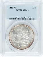 Coin 1885-O Morgan Silver Dollar - PCGS MS63