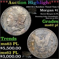 ***Auction Highlight*** 1883/18-s Rainbow Toned Va