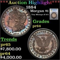 Proof ***Auction Highlight*** PCGS 1884 Morgan Dol
