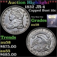 ***Auction Highlight*** 1832 JR-4 Capped Bust Dime