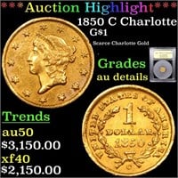 ***Auction Highlight*** 1850 C Charlotte Gold Doll
