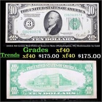 1928A $10 Green Seal Federal Reserve Note (Philade
