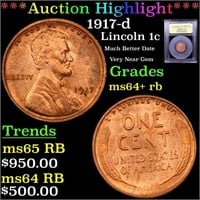 ***Auction Highlight*** 1917-d Lincoln Cent 1c Gra