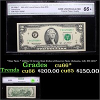 *Star Note * 2003a $2 Green Seal Federal Reserve N