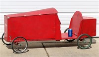 Vintage Wood Soapbox Ready For Downhill Race