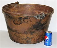 1860's H W Hayden Large Copper Bucket
