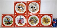 Disney Mickey Mouse 6 Piece Plate Set w Boxes