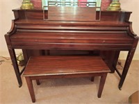 VINTAGE PIANO AND STOOL