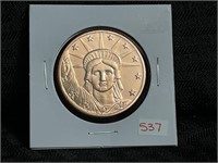 STATUE OF LIBERTY COPPER ROUND