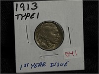 1913 TYPE I BUFFALO NICKEL