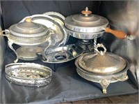 Silver Colored  Serving Pans