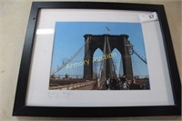 BROOKLYN BRIDGE NEW YORK CITY PHOTO FRAMED
