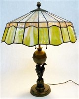 Sgd. Handel Lamp with Sgd. Handel Shade.