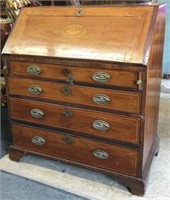19th Century Inlaid Federal-Style Dropfront Desk.